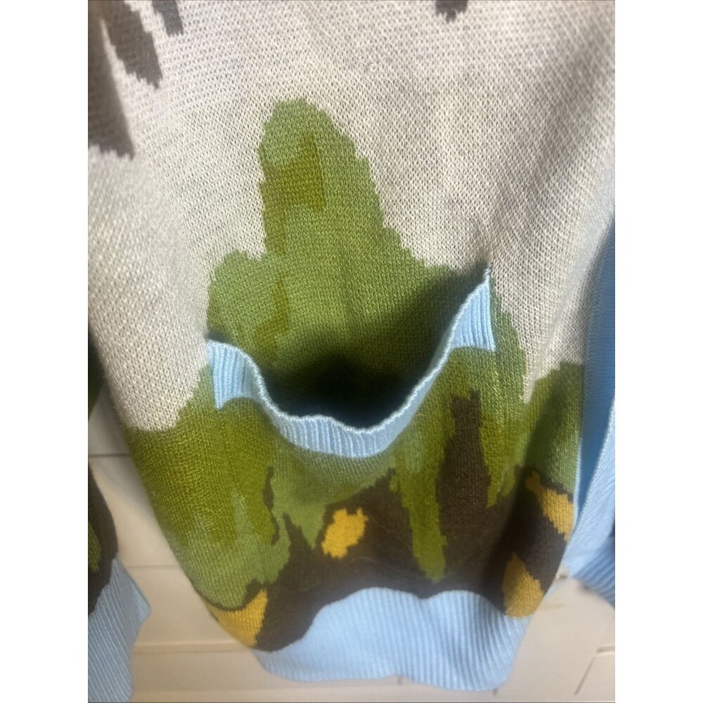 PacSun Cardigan Size Large Unisex Men Or Women Camouflage Sweater Top - Picture 4 of 11